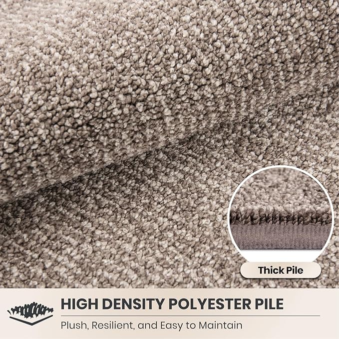 PURRUGS Dirt Trapping Door Mat 32" x 47", Non-Slip Machine Washable Entry Rug, Entrance Mat, Indoor Front Door Mat, Super Absorbent Entryway Rug for Muddy Shoes & Paws, Heathered Beige