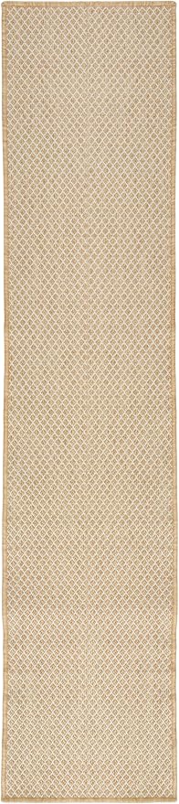 Nourison Home Courtyard Natural 2'2" x 8' Area Rug - Easy Clean, Non Shedding, Bed Room, Living Room, Dining Room, Kitchen (8' Runner)