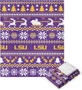 NORTHWEST NCAA Louisiana State University Tigers, Xmas Time, Silk Touch Throw Blanket, 50 x 60 Inches