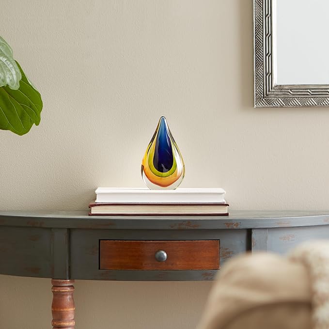 Zingz & Thingz Dazey Den Collection Glass Teardrop Décor, Teardrop, 4x2x6.5