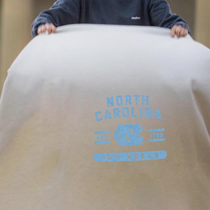 Logo Brands NCAA Sweatshirt Blanket - Officially Licensed Soft Throw Blanket for Fans, Cozy Game Day Blanket, Vintage-Style, Great Gift for Students & Alumni