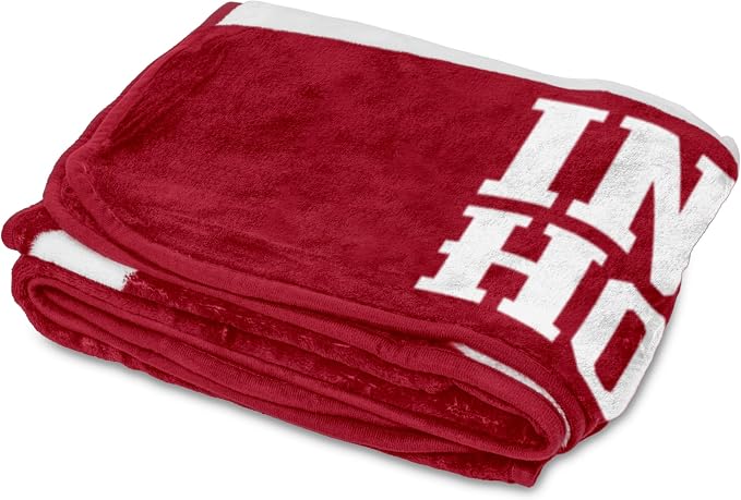 Logo Brands NCAA Raschel Throw Blanket – 50 x 60 Soft Fleece Blanket, Officially Licensed Collegiate Design, Cozy Throw for Tailgating, Game Day, & Home Décor