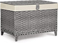 Wicker Storage Basket with Lid, 160L Shelf Basket with Removable Liner Bag | Rattan-Inspired Woven Design, Elevated Feet, Storage Trunk for Wardrobe, Bedroom & Home Organization