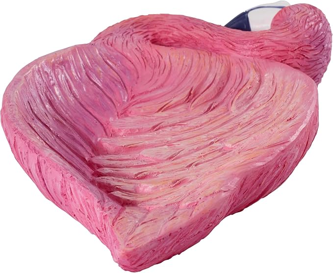 Avanti Linens - Soap Dish, Hand-Painted Countertop Accessories, Textured Bath Decor (Flamingo Paradise Collection)