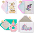 Papyrus Birthday Card Assortment, Rainbow Unicorns (4-Count)