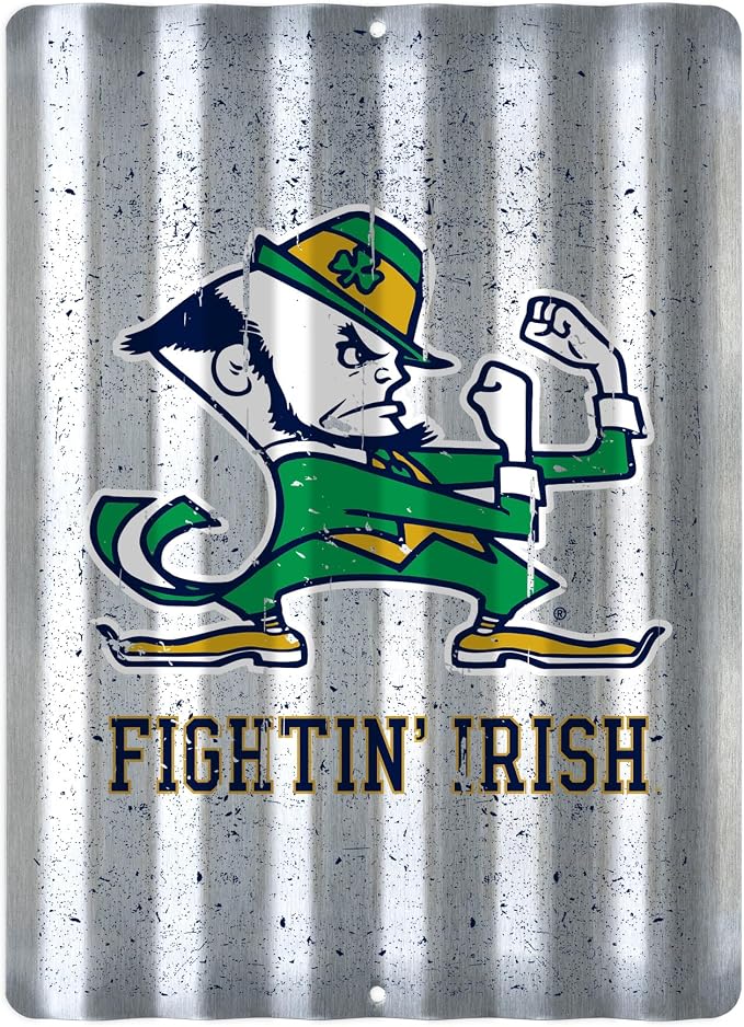 Rico Industries NCAA 12" X 16" Tin Metal Roof Sign