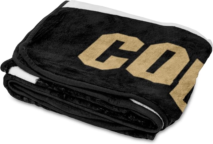 Logo Brands NCAA Raschel Throw Blanket – 50 x 60 Soft Fleece Blanket, Officially Licensed Collegiate Design, Cozy Throw for Tailgating, Game Day, & Home Décor