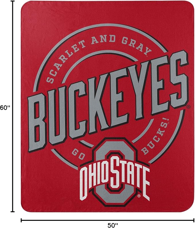 Northwest NCAA Unisex-Adult Fleece Throw Blanket