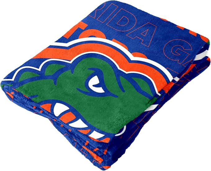 Logo Brands NCAA Classic Fleece Throw Blanket -50” x 60” Ultra-Soft Game Day Blanket with Bold Team Colors & Logo – Cozy College Team Bedding for Fans & Alumni