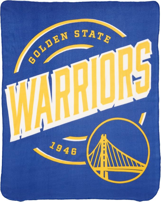 Northwest NBA Golden State Warriors Unisex-Adult Fleece Throw Blanket, 50" x 60", Campaign