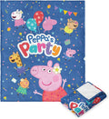 Northwest Hasbro Peppa Pig Silk Touch Throw Blanket, 50 x 60 inches, Peppas's Party