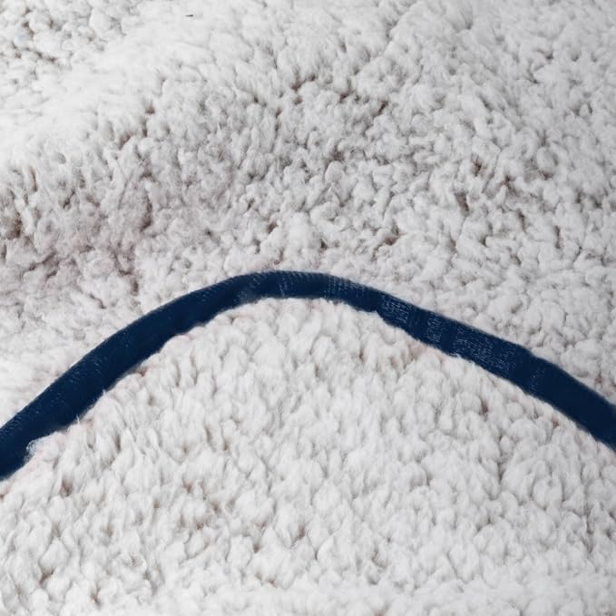 Logo Brands NCAA Frosty Fleece Blanket (50" x 60") – Soft & Warm Sherpa Material with Team Logo, Team Color Trim, Great Gift for Alumni & Students