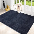 PURRUGS Dirt Trapping Door Mat 31.5" x 47", Non-Slip Machine Washable Entryway Rug, Dog Doormat, Indoor Front Door Mat, Super Absorbent Entry Rug for Muddy Shoes & Paws, Navy Blue