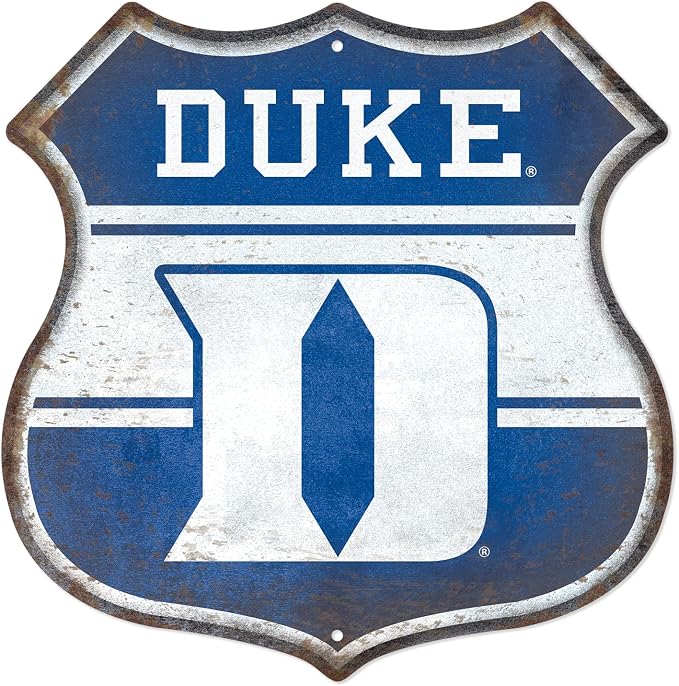 Rico Industries NCAA Rustic 11.5" Metal Route Sign Home Décor/Dorm Room