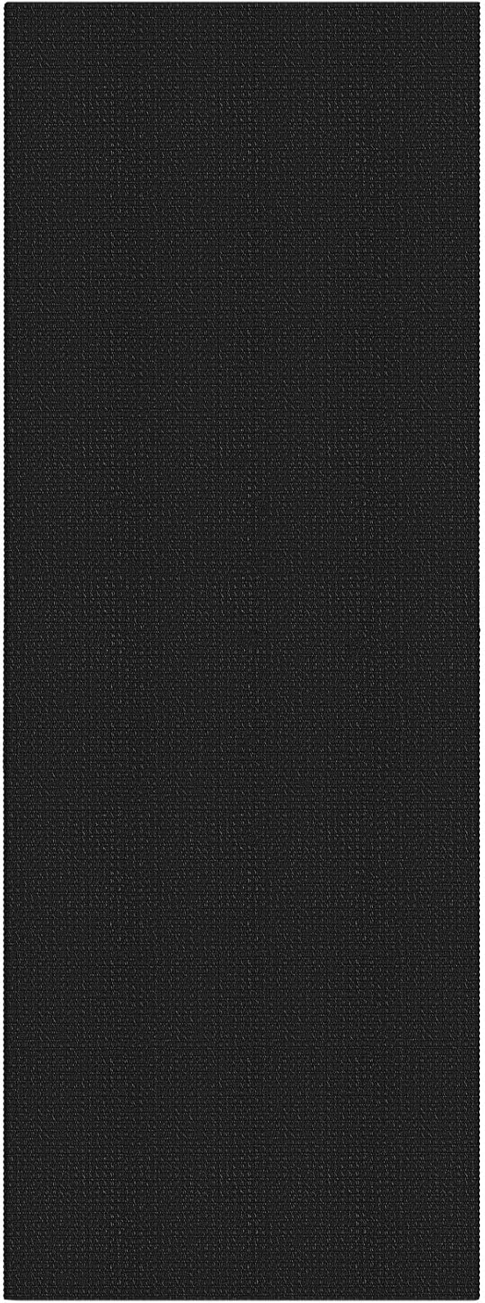 IOHOUZE Washable Runner Rug 2x5 Non Slip Runners for Hallways Entryway Runner Indoor, Kitchen Throw Rug Woven Cotton Floor Carpet for Hall Entrance Bedroom, Black/Grey