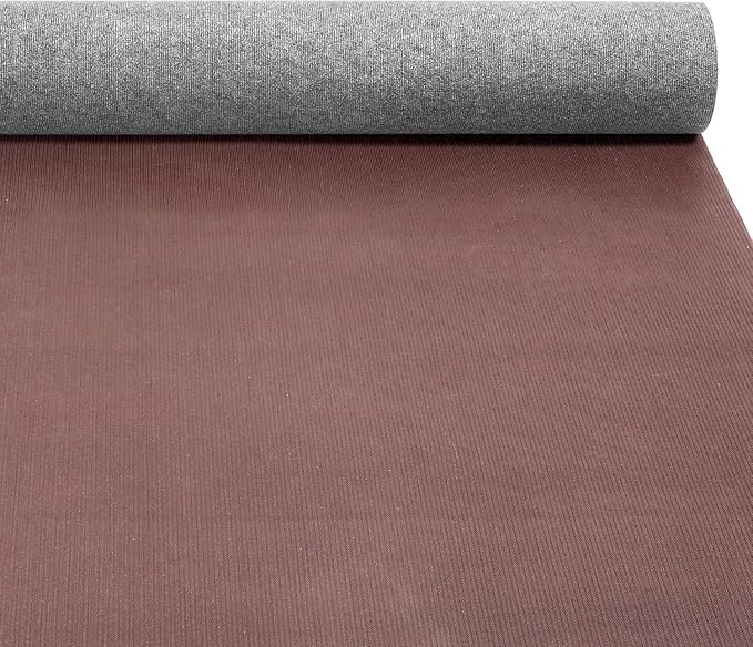 Grefinity Marine Carpet,6 FT x 23 FT Gray Indoor Outdoor Carpet 0.2" Thick Boat Rug with Water-Proof TPE Backing for Home, Patio, Porch, Deck