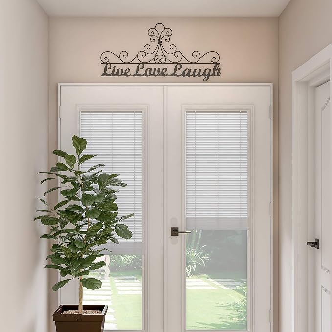 Metal Cutout-Live Laugh Love Decorative Wall Sign-3D Word Art Home Accent Décor-Modern Rustic or Vintage Farmhouse Style by Lavish Home
