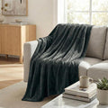 Americanflat 60x80 Fleece Throw Blanket, Gray | Soft and Breathable, For Couch, Bed, Chair, Roomy, Perfect for Home, Bedroom, or Outdoor Use