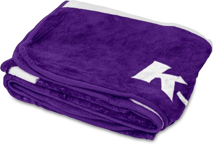 Logo Brands NCAA Raschel Throw Blanket – 50 x 60 Soft Fleece Blanket, Officially Licensed Collegiate Design, Cozy Throw for Tailgating, Game Day, & Home Décor