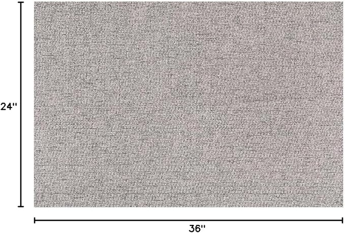 Easy Jute Door Mat, 2x3, Grey, Indoor, Outdoor, Silver, Solid, Rustic Style, Easy-Clean Rug, Woven, Carpet, for Living Room, Bedroom, Dining Room, Hallway, Office, Entryway or Patio, Deck, Porch