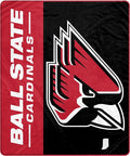 Pegasus Sports NCAA Ball State Cardinals Endzone Ultra Soft Tailgate Throw