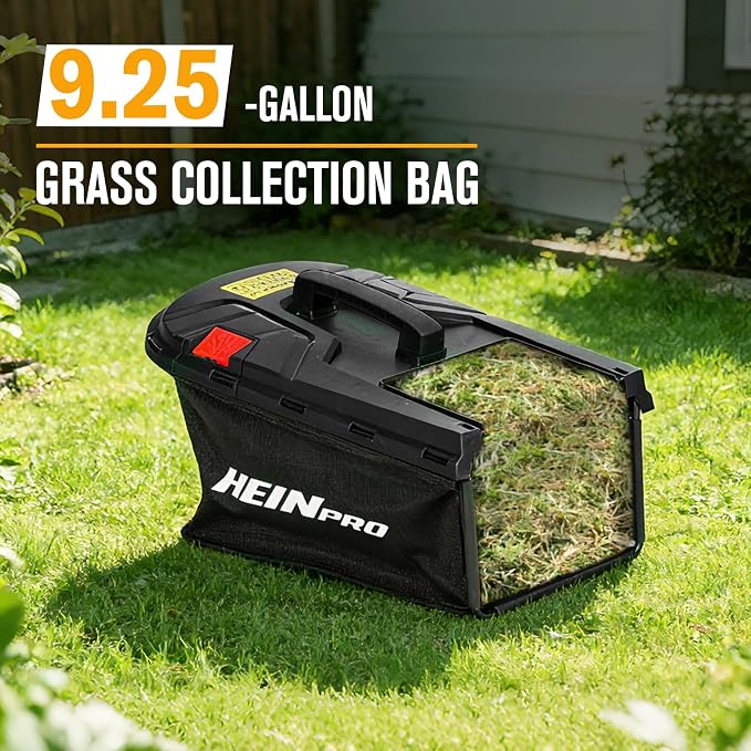 HEINPRO 14" Cordless Lawn Mower Compatible with Milwaukee M18 Battery | 2-in-1 Mulching & Rear Bagging Design, Brushless Motor w/ 5-Position Height Adjustment for Small Yards (Battery not Included)