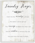Stupell Industries 'Laundry Prayer for Serenity', Framed Giclee Art, White, 16 x 20 Inches, Easy to Hang and Sturdy, Made in USA, by Lil' Rue