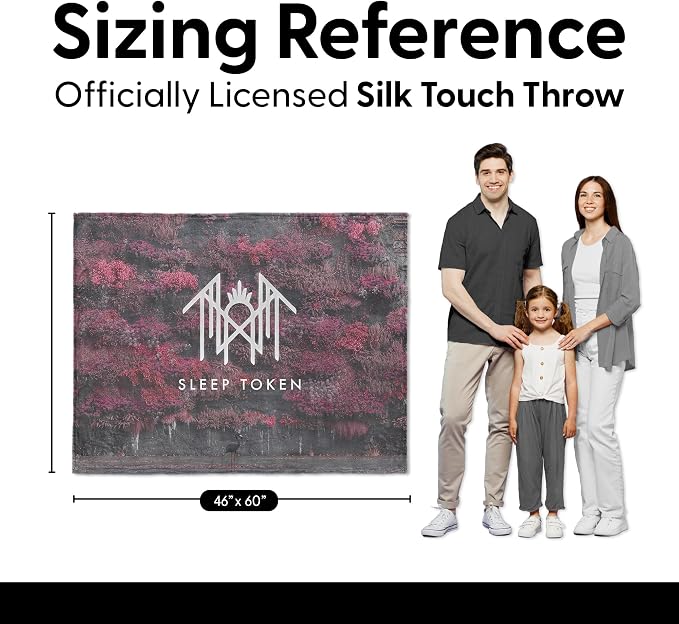 Northwest Sleep Token Jerry Silk Touch Throw Blanket, 46 x 60 in | Silky-soft lightweight comfort for sofas, travel, and everyday lounging