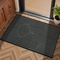 EDIMENS Easy Jute 2x3 Entryway Rug Door Mat Small Entry Rugs Indoor Outdoor | Non Slip Washable Rainbow Area Rug Farmhouse Low Pile Black Indoor Outdoor Doormat for Entrance Porch Doorway