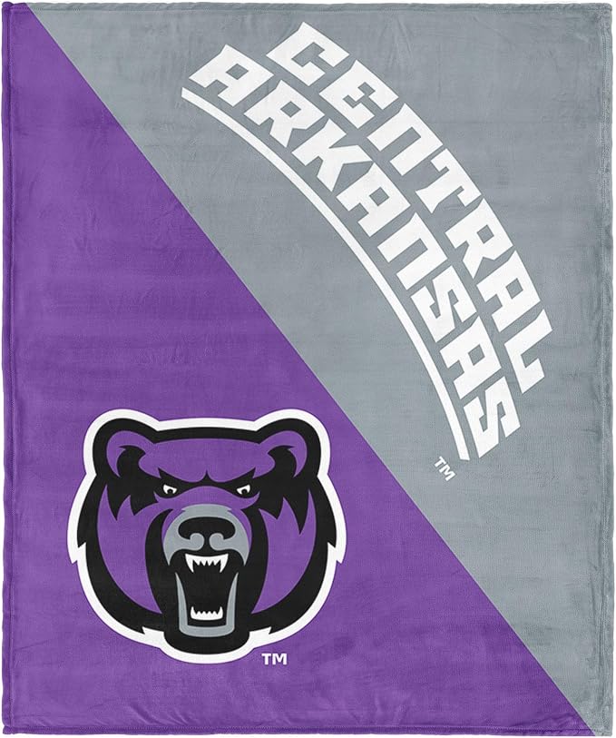 Northwest NCAA Silk Touch Throw Blanket, Ultra Soft Plush Polyester, Lightweight Warm Decorative Fan Gift, 46 x 60 in