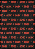 Northwest AC/DC Neon Throw Blanket, Oversized Rock and Roll Silk Touch Throw 50x70, Ultra-Soft Lightweight Fleece, Rock Band Music Decor