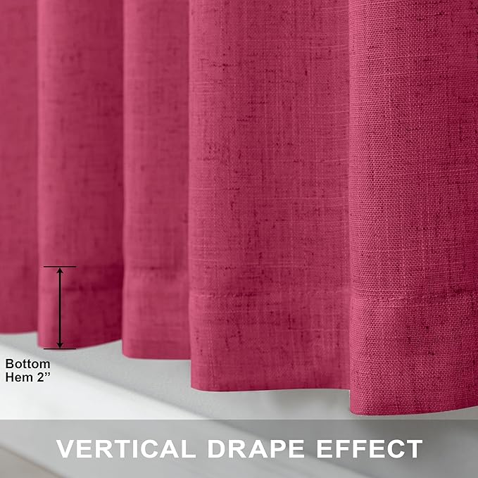 Hot Pink Curtains 45 Inch Length - Image 5