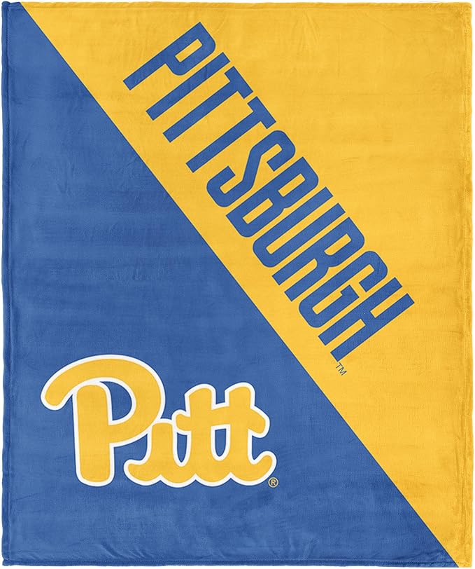 Northwest NCAA Silk Touch Throw Blanket, Ultra Soft Plush Polyester, Lightweight Warm Decorative Fan Gift, 46 x 60 in