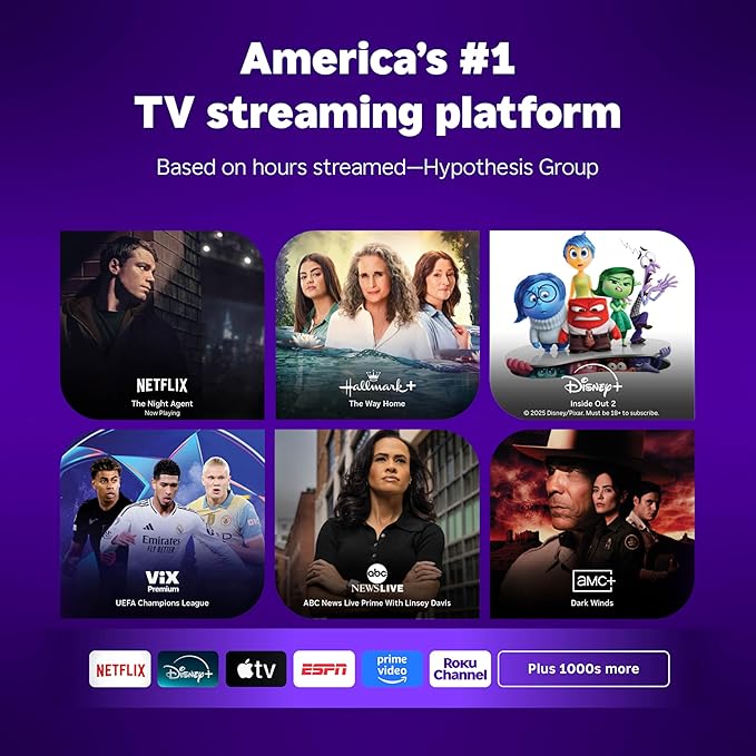 Roku Streaming Stick HD with Voice Remote | Compact 4K Streaming Device for TV with Roku Voice Remote & Long-Range Wi-Fi - Free & Live Local News, Sports