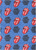 Northwest The Rolling Stones Psychedelic Check Throw Blanket, Oversized Rock and Roll Silk Touch Throw 50x70, Ultra-Soft Lightweight Fleece, Rock Band Music Decor