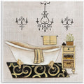 Vintage Tub Bathroom, 12 x 12 Inch Mounted Print on Wall Plaque | Stupell Industries · By Janet Tava · Ready to hang once unboxed · Made in USA