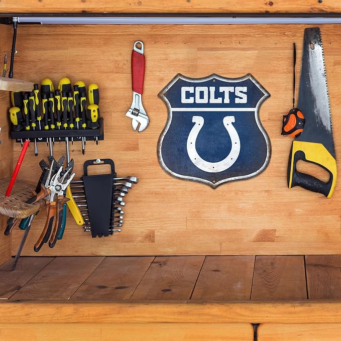 Rico Industries NFL Football San Francisco 49ers Rustic 11.5" Metal Route Sign