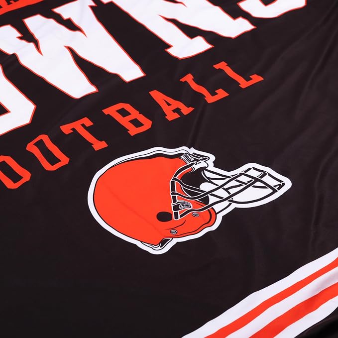 FOCO Cleveland Browns NFL Team Property Of Sherpa Fleece Blanket
