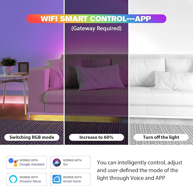 LM053 Bluetooth Mesh 4.2 LED Controller for RGB CCT 5in1 12-24V Lights | RGBW W LED Strip Controller PWM Dimmer Compatible with Smart Life / Tuya APP / Alexa Echo / Google Assistant Home / Siri