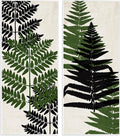 'Bold Layered Fern Leaves Modern Sprigs'| 2pc Wall Plaque Art Set | Stupell Industries | 7 x 17 Inches, Easy to Hang and Sturdy, Made in USA, by Kim Allen