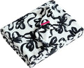 Betsey Johnson - Plush Throw Blanket for Couch or Bed, Soft Reversible Western Fleece Throw, Cozy Printed Soft Blanket, Ballet Bows Grey, 50" x 70"