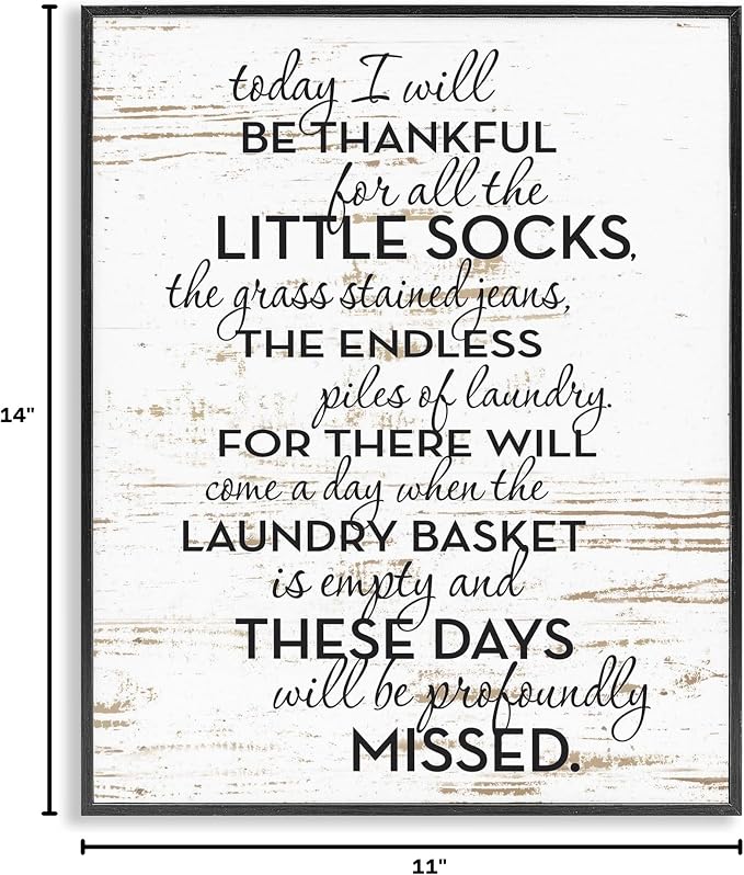 'Rustic Parenthood Phrase'| Framed Giclee Art | Stupell Industries | Black, 11 x 14 Inches, Easy to Hang and Sturdy, Made in USA, by Lettered and Lined