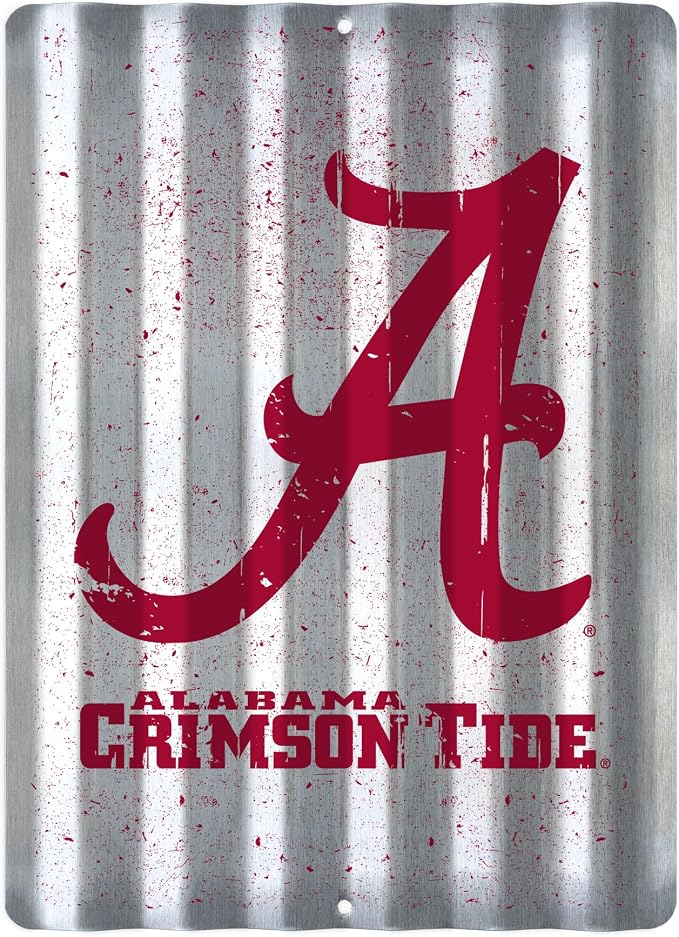 Rico Industries NCAA 12" X 16" Tin Metal Roof Sign