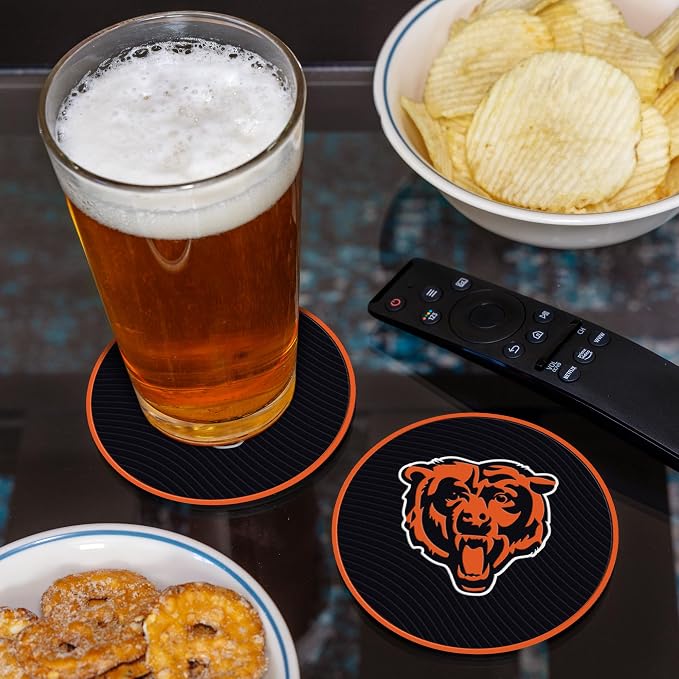 Rico Industries NFL Football Classic Favorites: PVC Coaster Set (4-Pack)