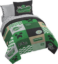 Minecraft Creeper Queen Comforter Set 7 Piece Kids Bedding for Boys, Multi | Zombie Enderman, Comforter Sheets Shams Pillowcases, Official Product, Soft Microfiber, Machine Washable, Boys Gift