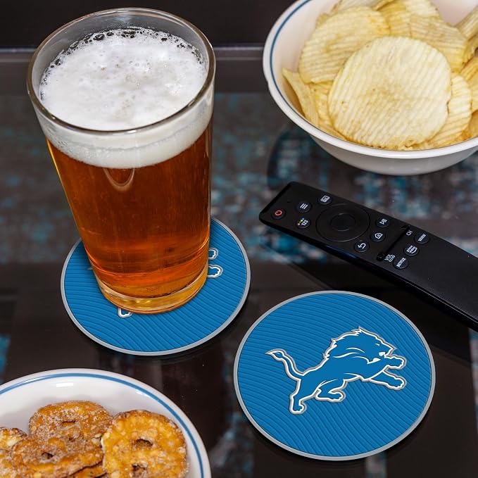 Rico Industries NFL Football Classic Favorites: PVC Coaster Set (4-Pack)
