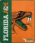Proformance Home NCAA Florida A&M Rattlers Endzone Ultra Soft Tailgate Throw