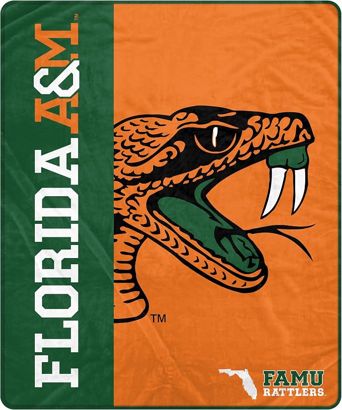 Proformance Home NCAA Florida A&M Rattlers Endzone Ultra Soft Tailgate Throw