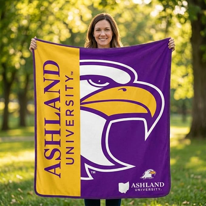 Proformance Home NCAA Ashland Eagles Endzone Ultra Soft Tailgate Throw