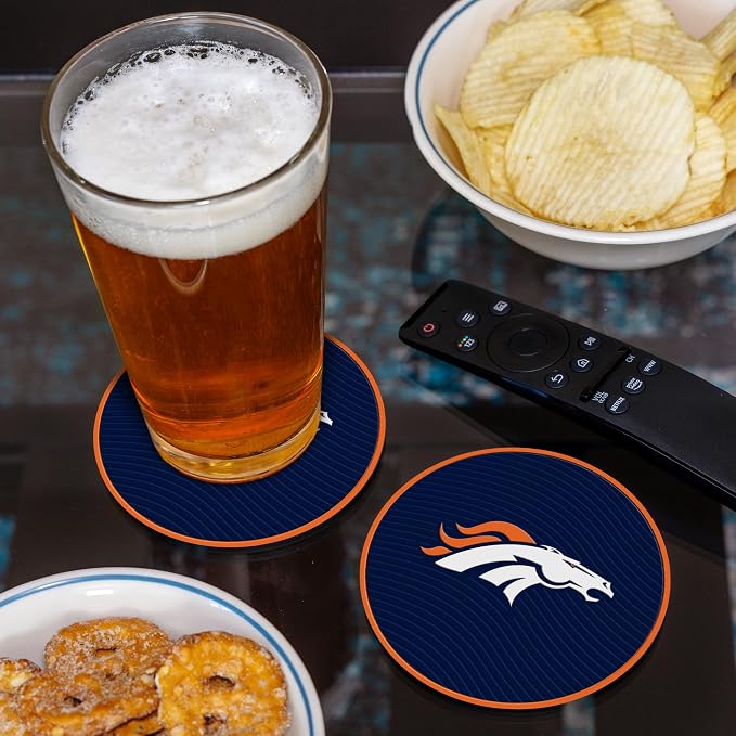 Rico Industries NFL Football Classic Favorites: PVC Coaster Set (4-Pack)